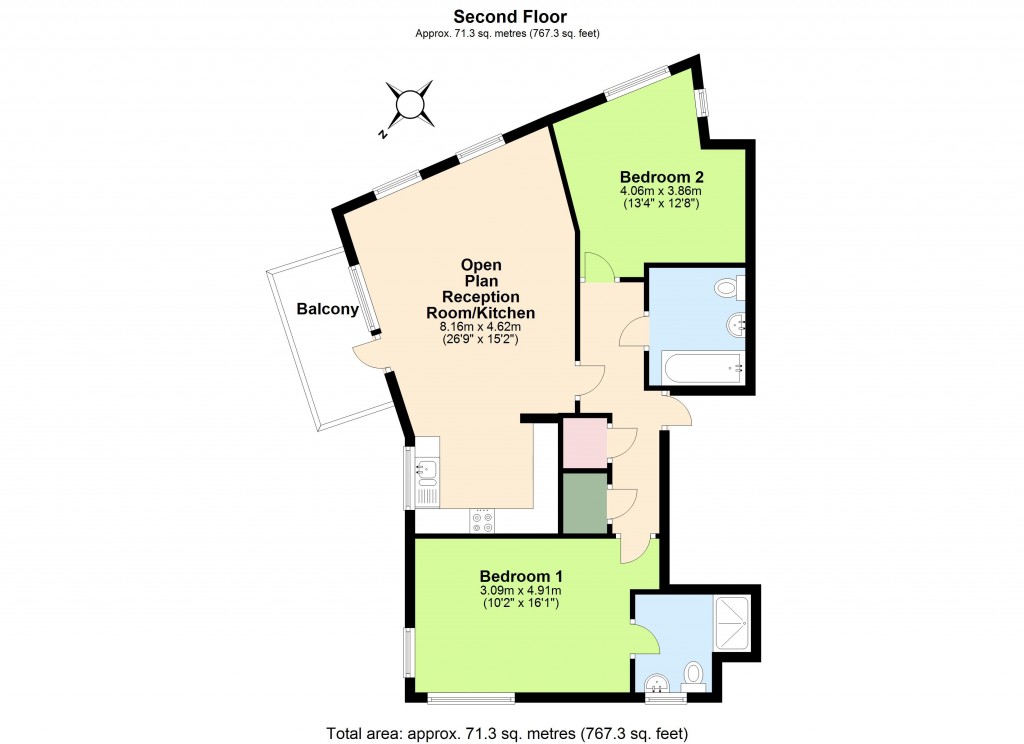 Floorplans For Green Lane, Edgware, HA8