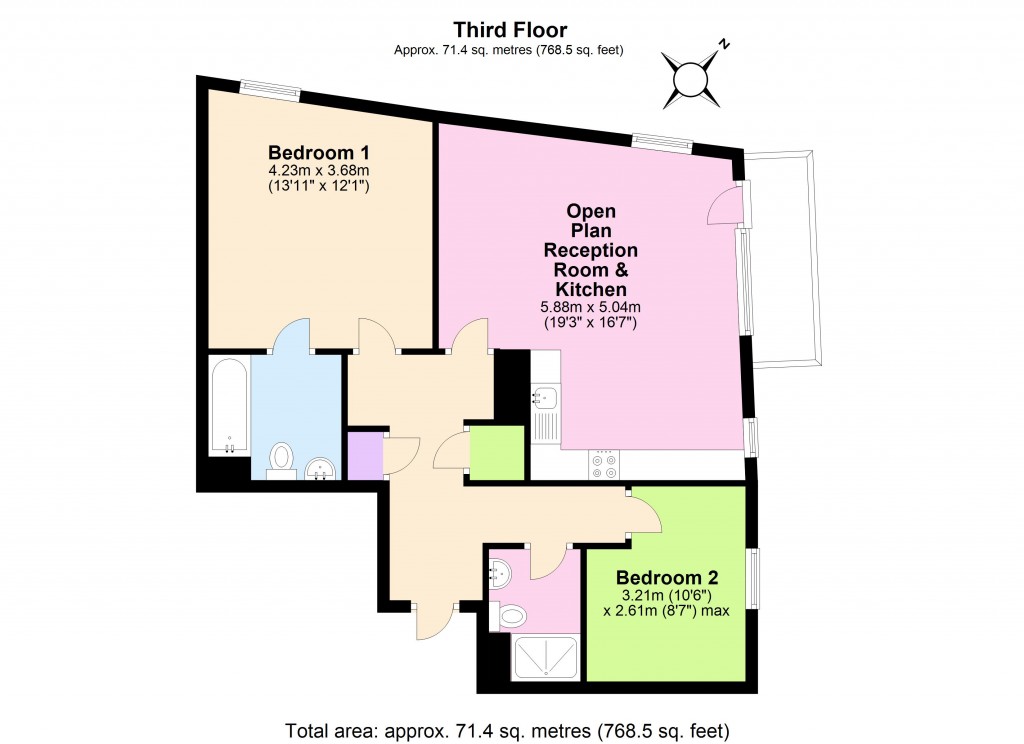 Floorplans For Nevis Court, 1 Loch Crescent, Edgware, Barnet, HA8