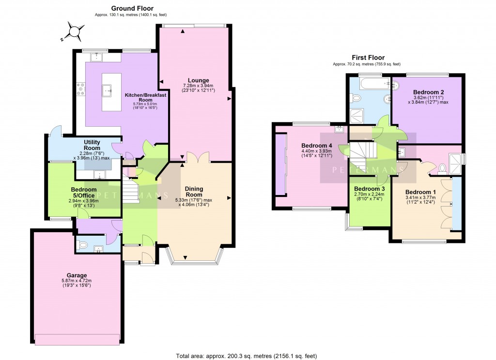 Floorplans For Hillersdon Avenue, Edgware, HA8