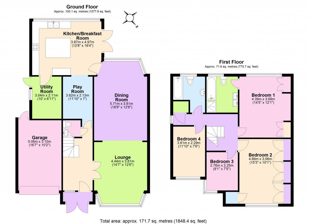 Floorplans For Glendale Avenue, Edgware, HA8