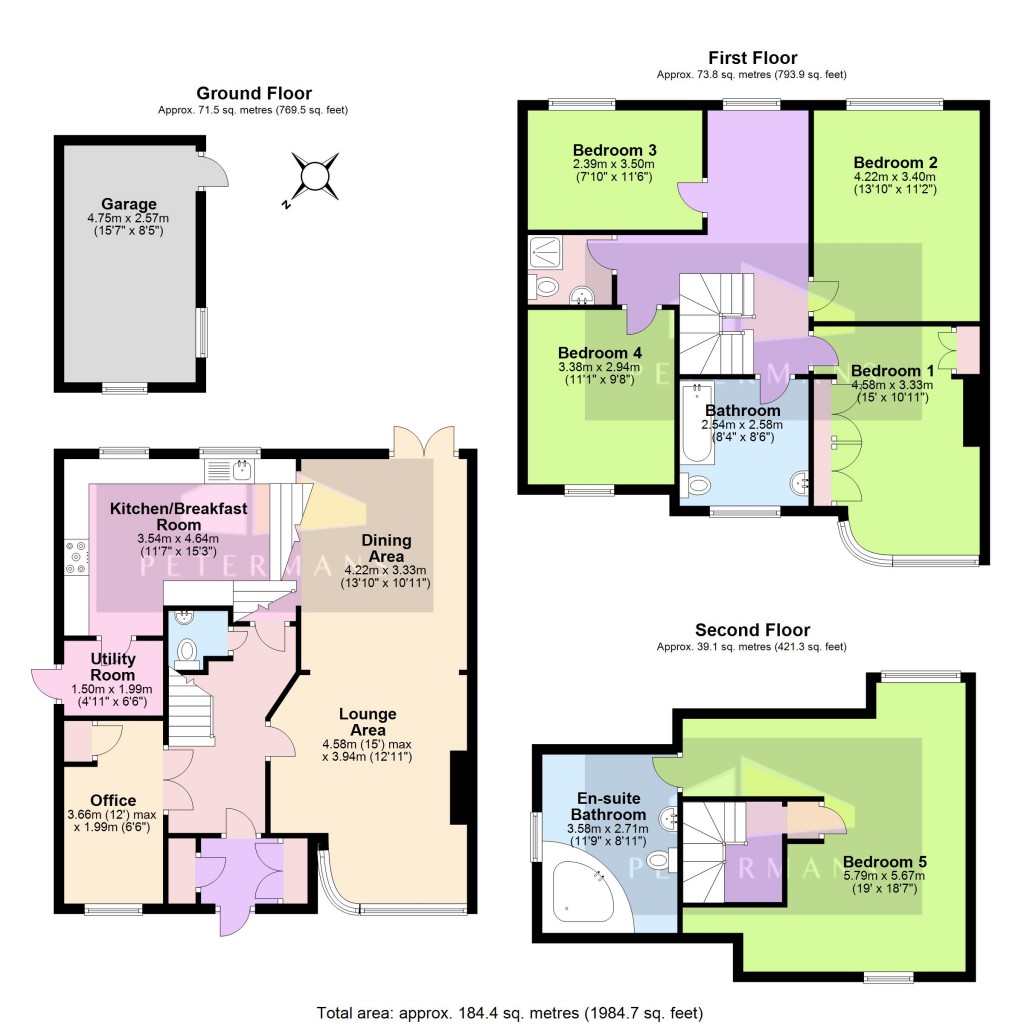 Floorplans For Mill Ridge, Edgware, HA8