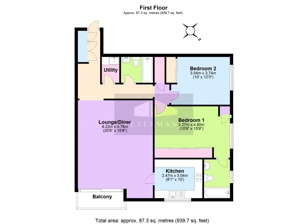 Floorplans For Leamington House, Stonegrove, Edgware, HA8