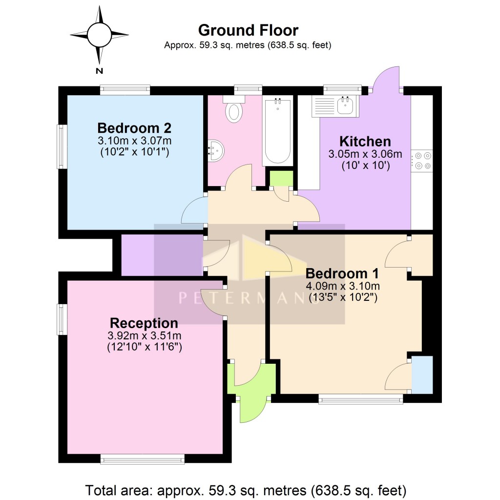 Floorplans For Brook Avenue, Edgware, HA8