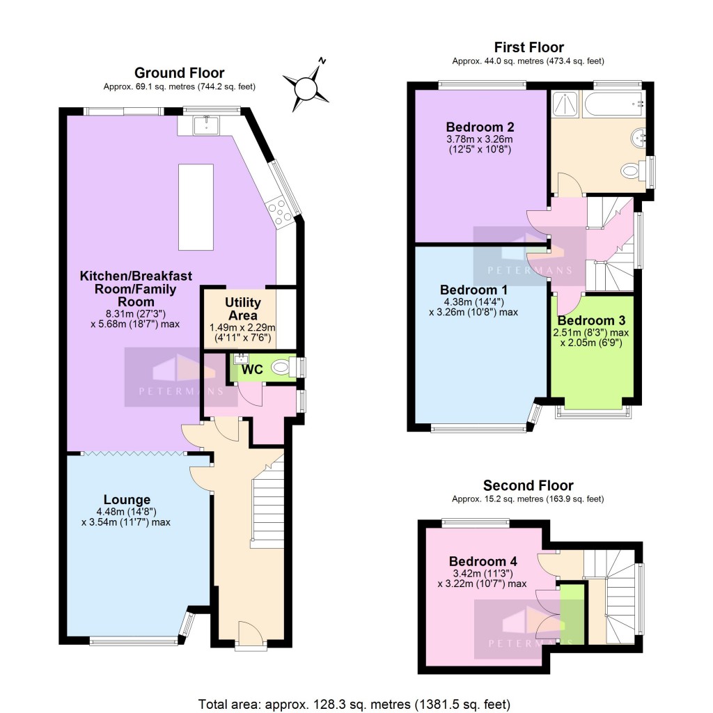 Floorplans For Alders Road, Edgware, HA8