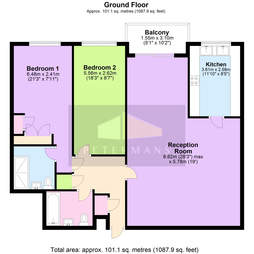 Floorplans For Stonegrove, Edgware, HA8