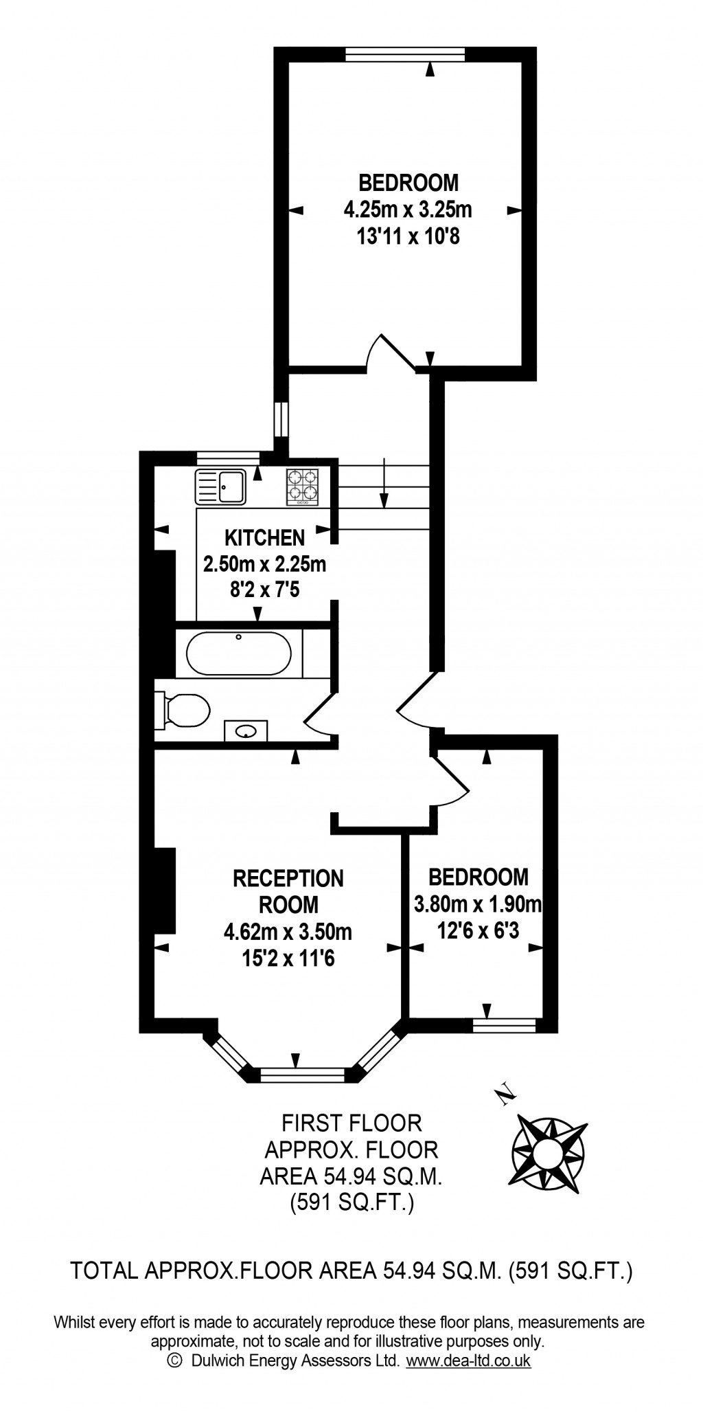 Floorplans For Gubyon Avenue, Herne Hill, London, SE24