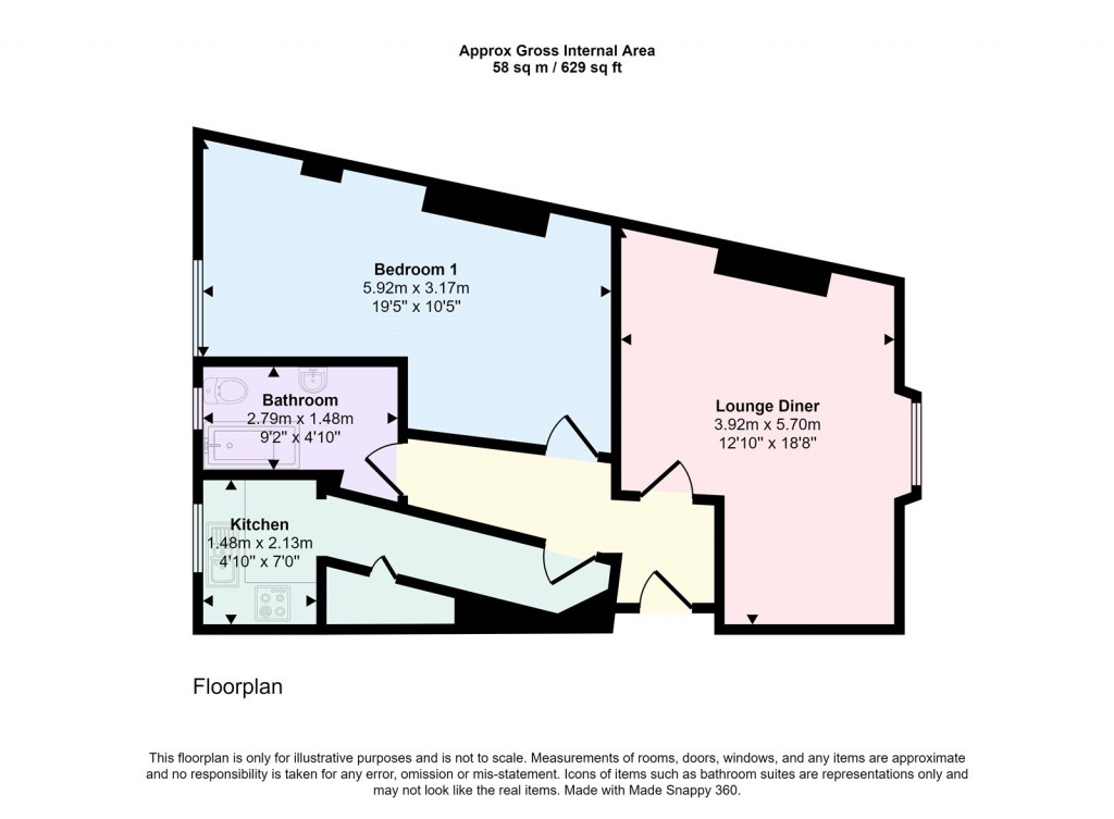 Floorplans For Knollys Road, London, SW16