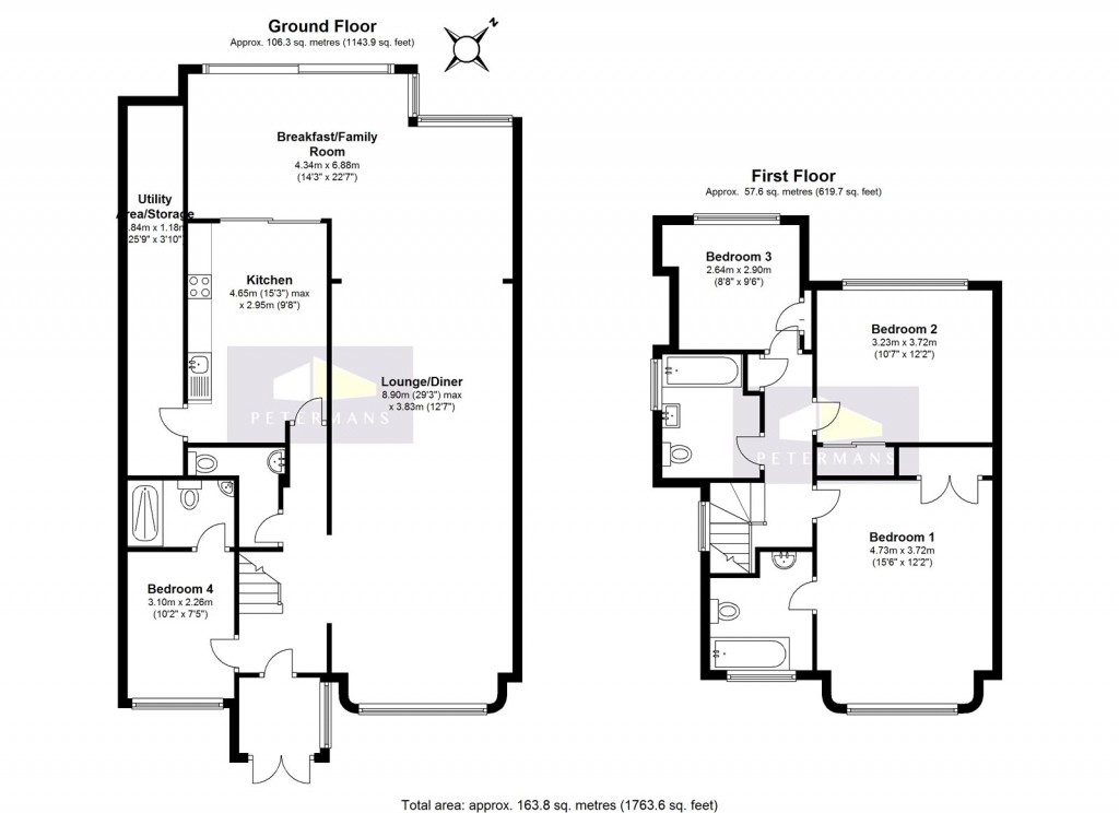 Floorplans For Penshurst Gardens, Edgware, London, HA8