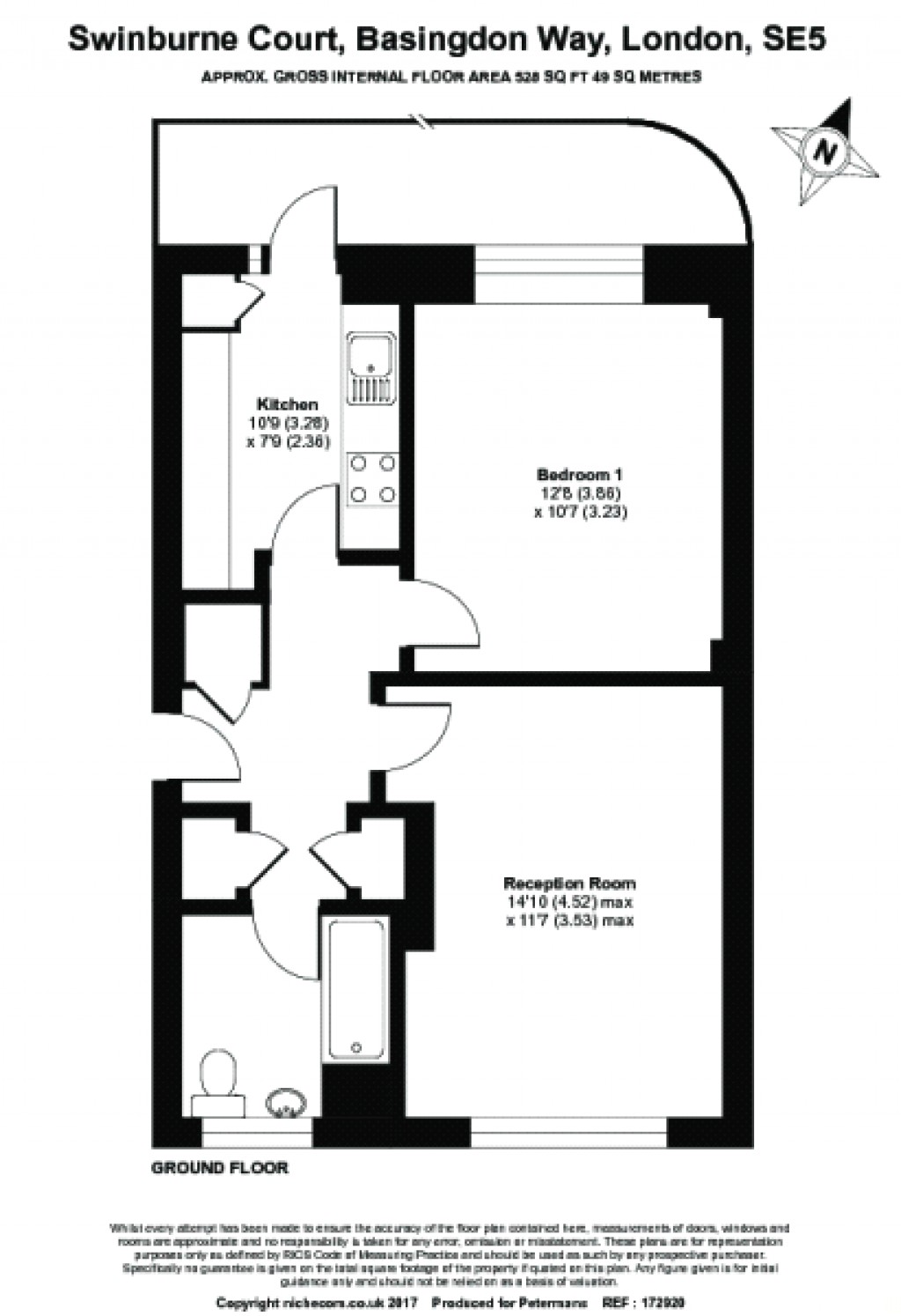 Floorplans For Swinburne Court, Basingdon Way, London, SE5