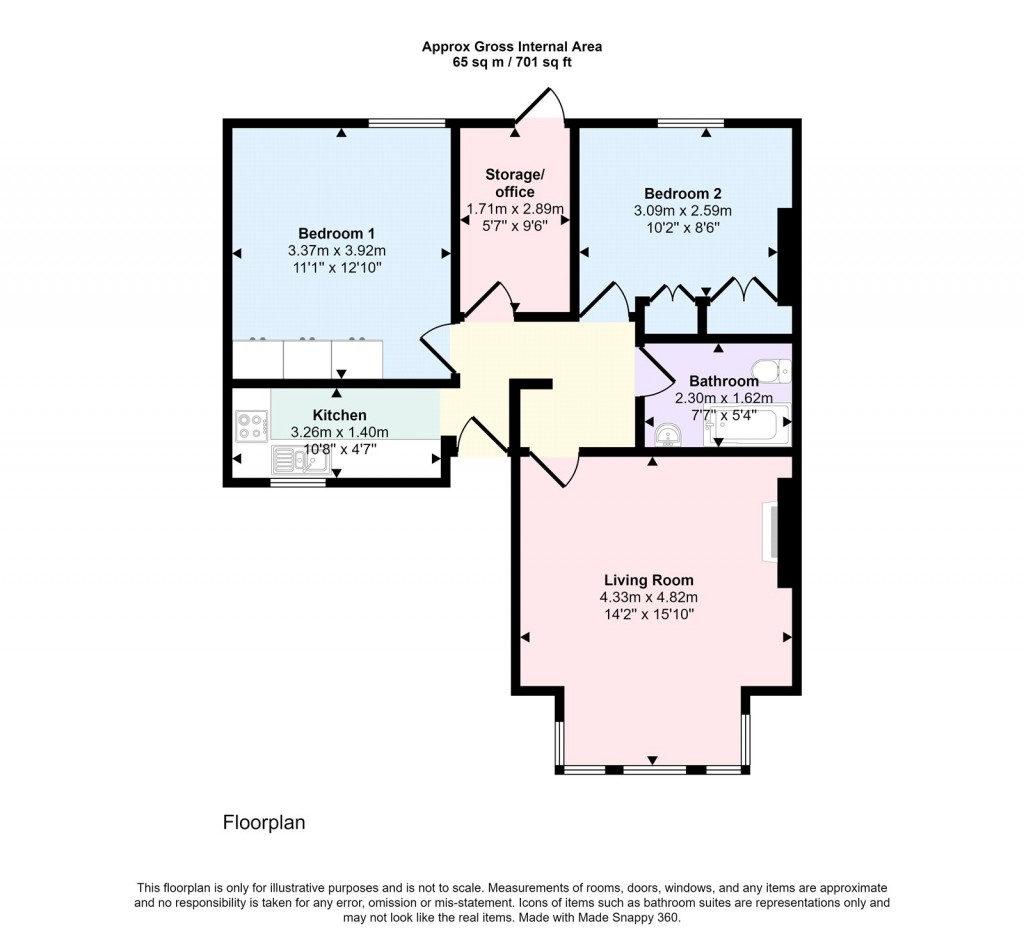 Floorplans For Norwood Road, Herne Hill, London, SE24