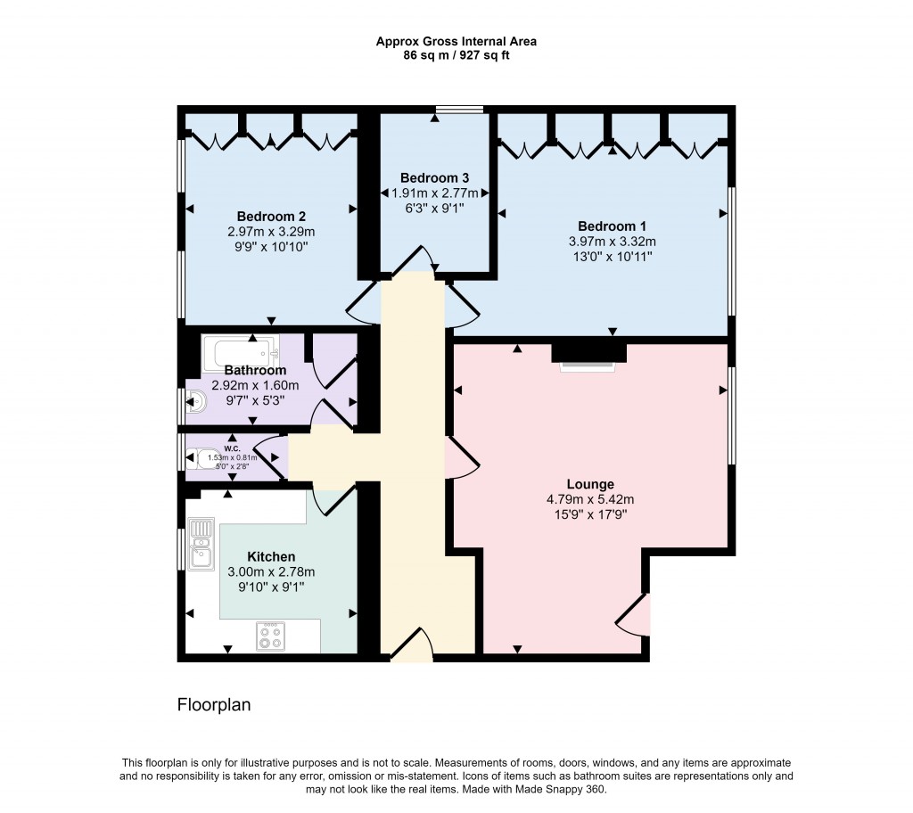 Floorplans For Dorchester Court, Herne Hill, London, SE24