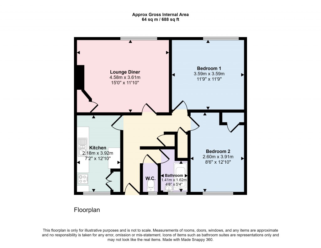 Floorplans For Crossthwaite Avenue, London, SE5