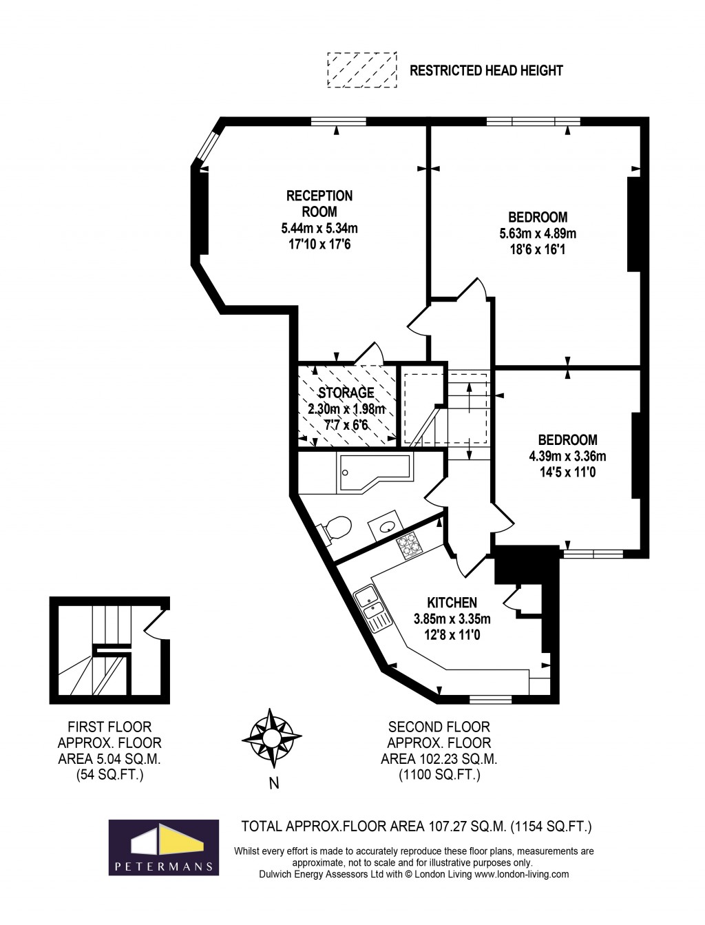 Floorplans For Thurlow Hill, London, SE21