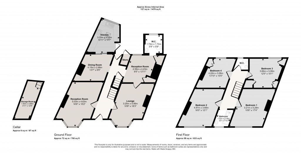 Floorplans For Bicknell Road, London, SE5