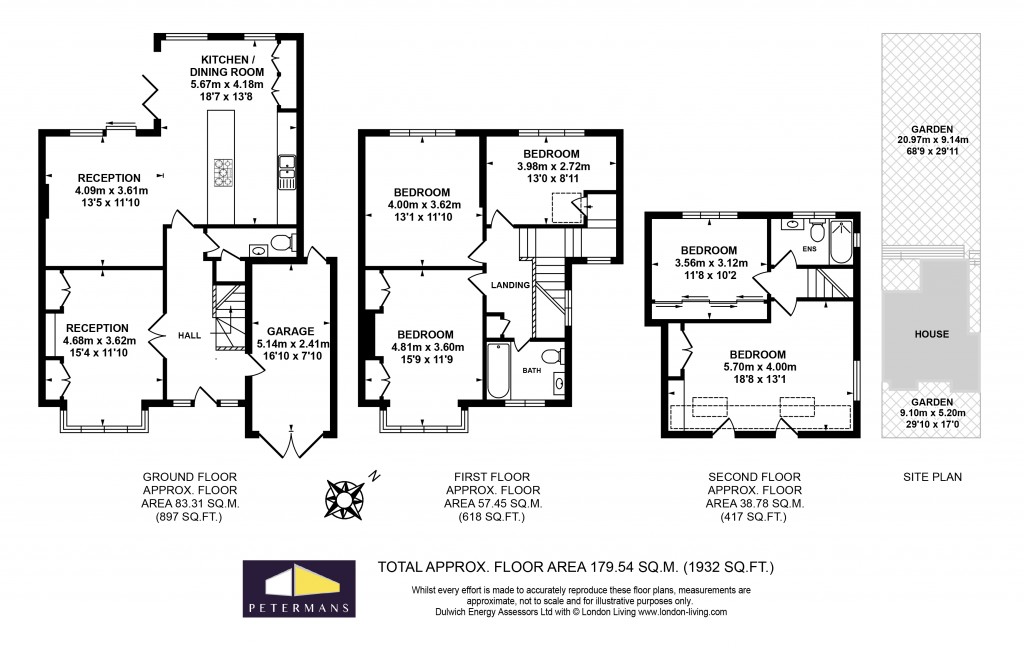 Floorplans For Brantwood Road, London, SE24