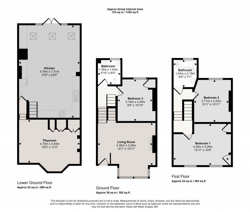 Floorplans For Goodrich Road, London, SE22