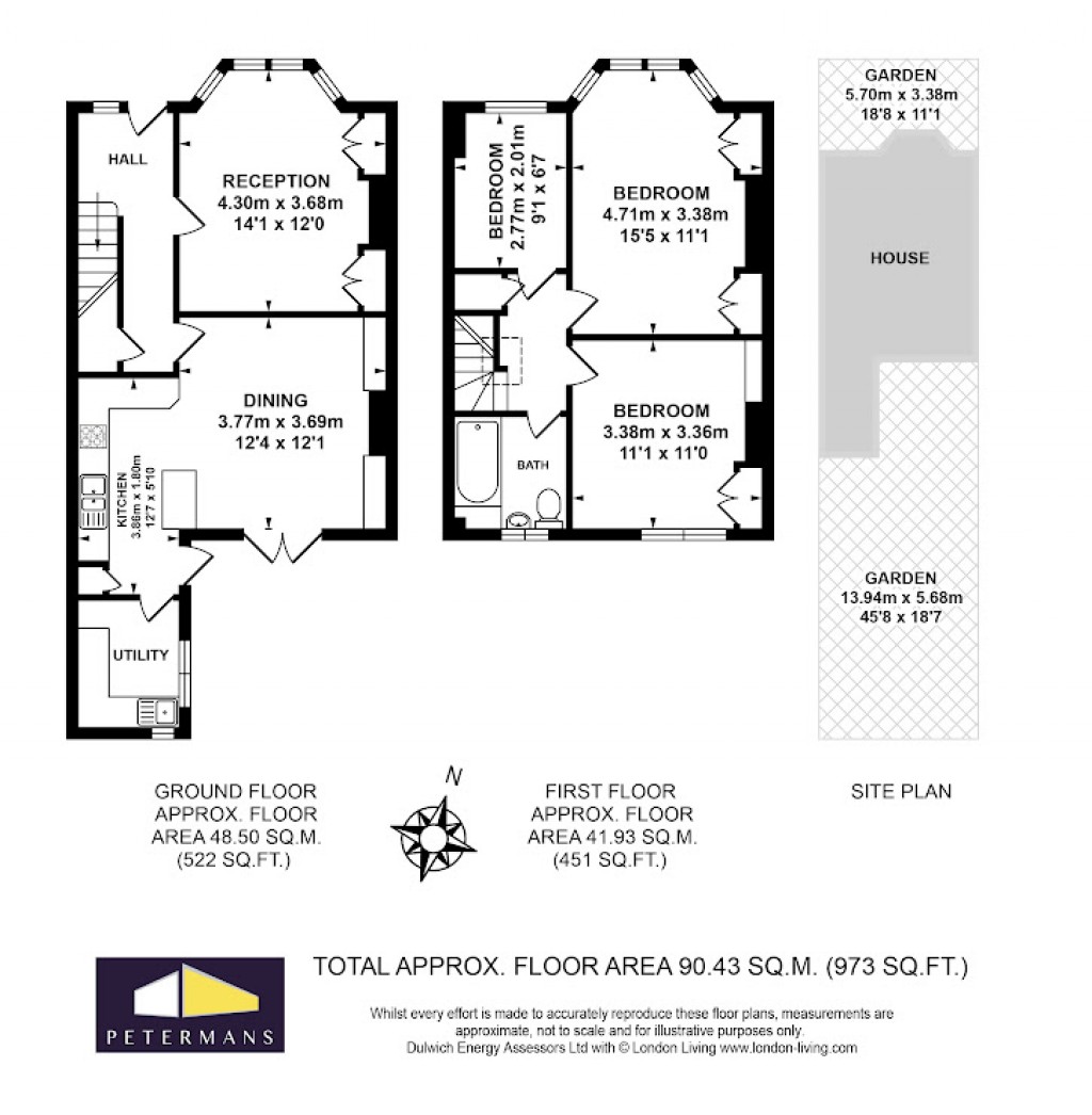 Floorplans For Lowden Road, London, SE24